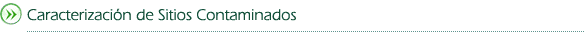 caracterizacion de sitios contaminados