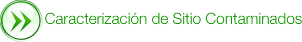 caracterización de sitio contaminados